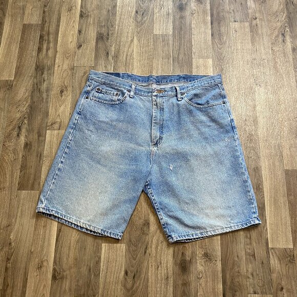Wrangler Relaxed Fit Shorts Men's 40 Light Wash - Picture 1 of 5